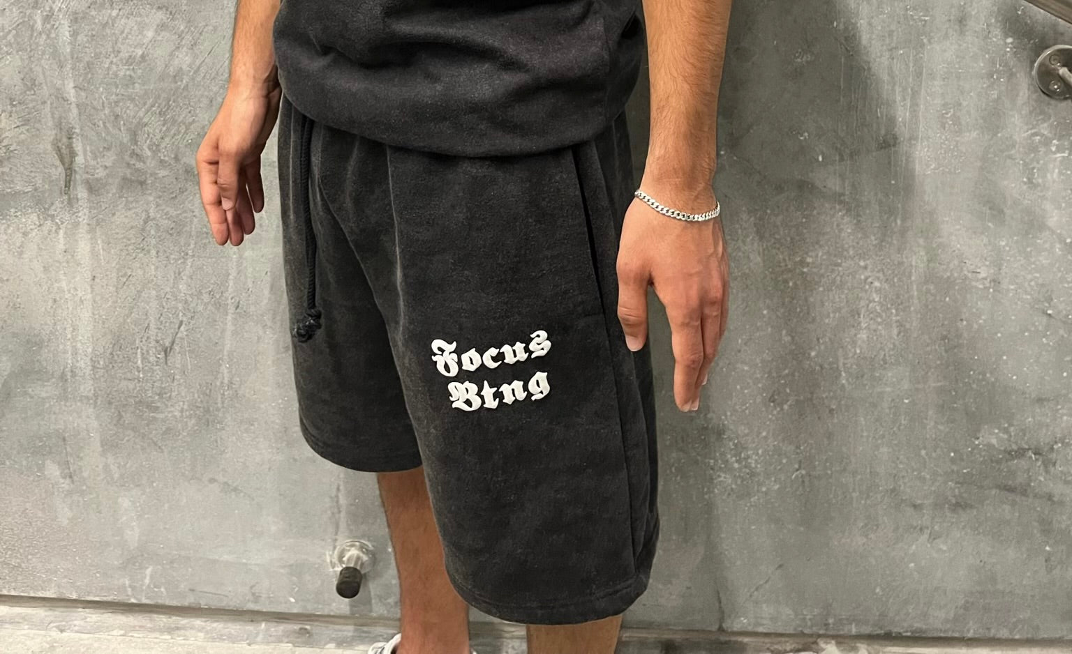 Washed shorts (Black)