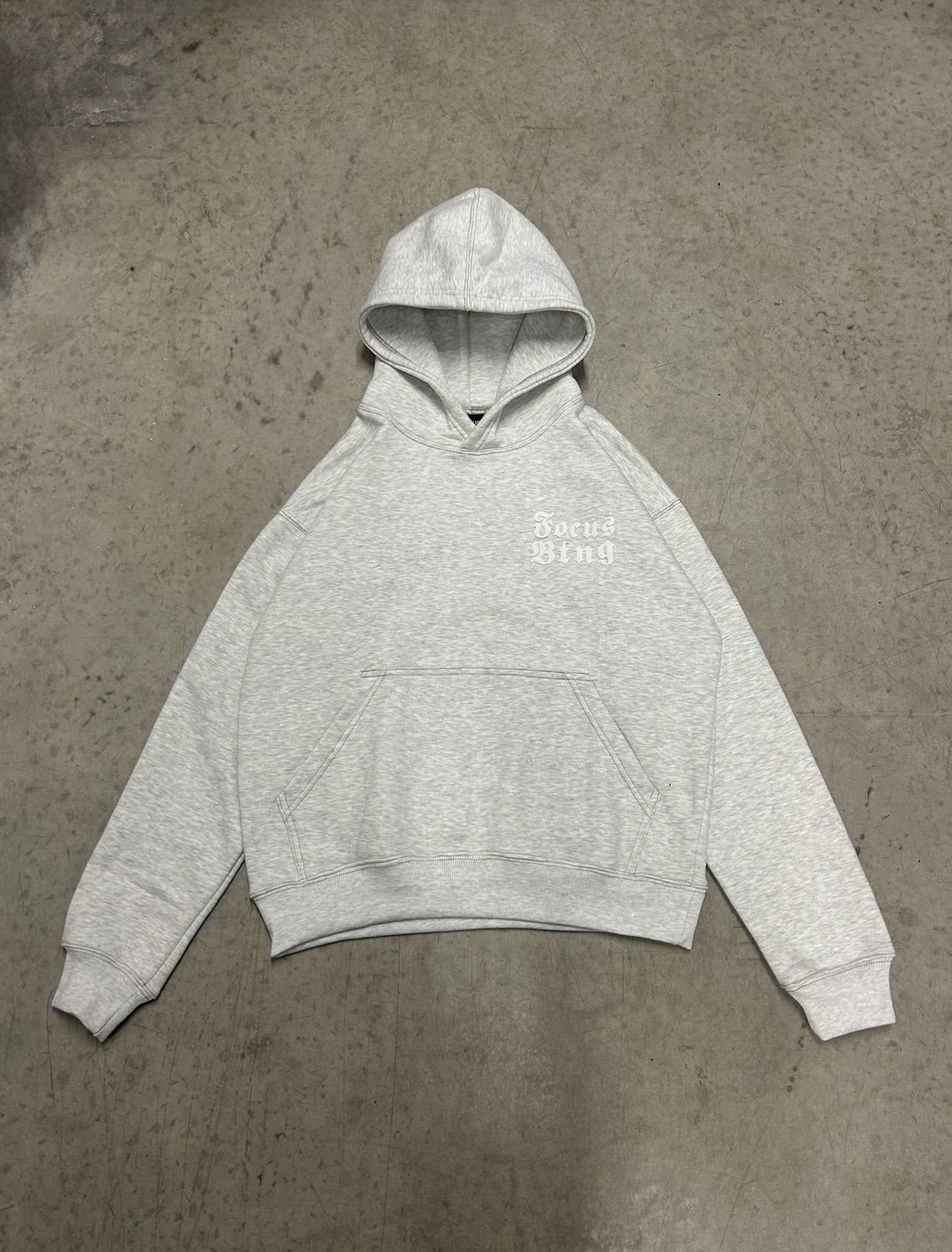 Grey focus hoodie