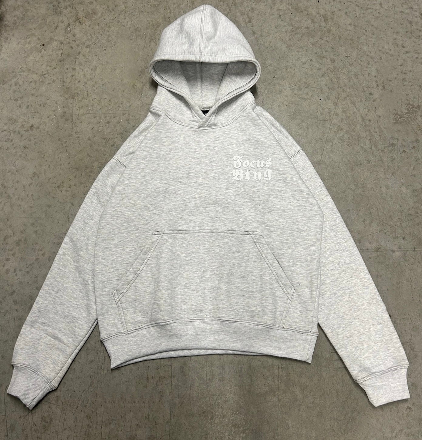 Grey focus hoodie