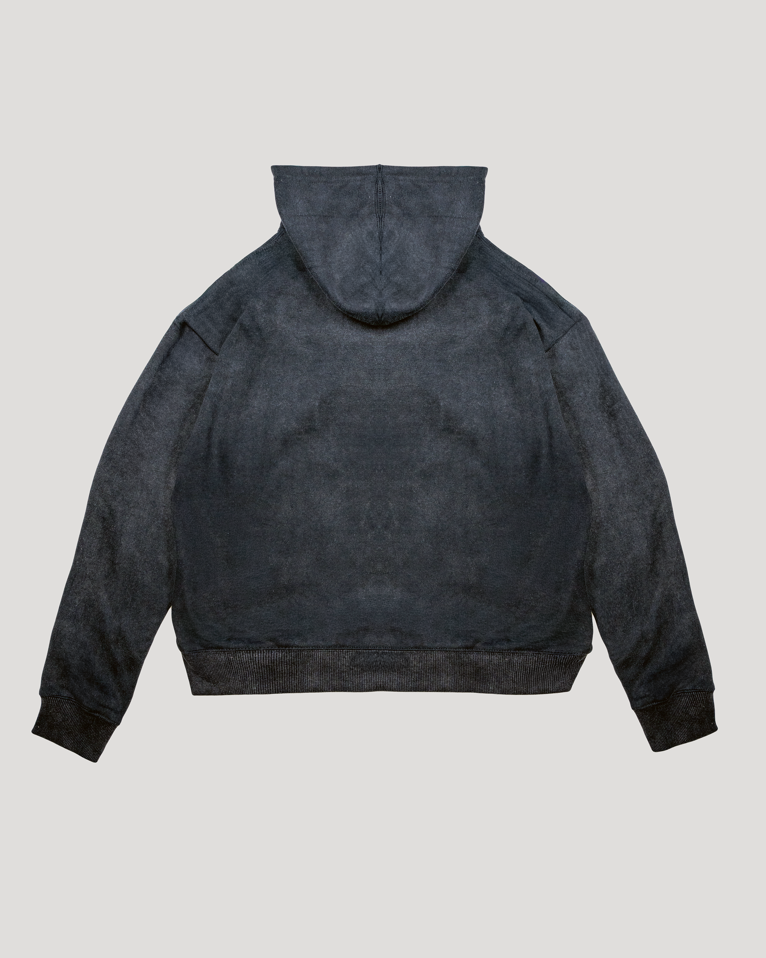 WASHED ZIP-UP HOODIE